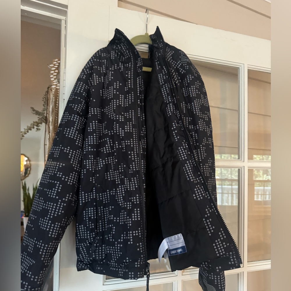 Lands end puffer coat youth size M (10-12)